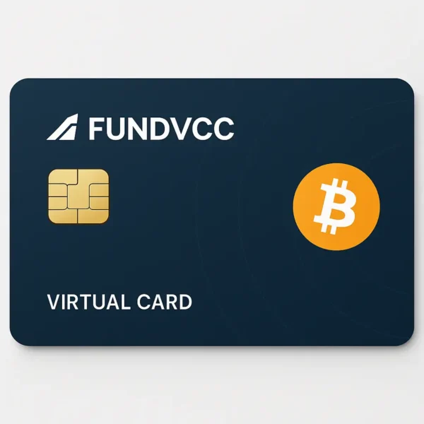 FundVCC virtual card for crypto payments using Bitcoin, Ethereum, and digital currencies
